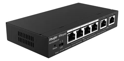 Switch Poe 6 Portas Gigabit Ruijie Reyee Rg-es206gc-p 54w - imagem 4