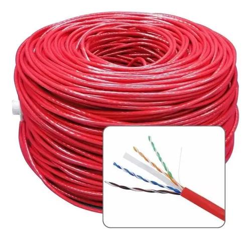Cabo De Rede Cat6 U/utp 4px23awg Megatron Vermelho Cx 305m - imagem 2